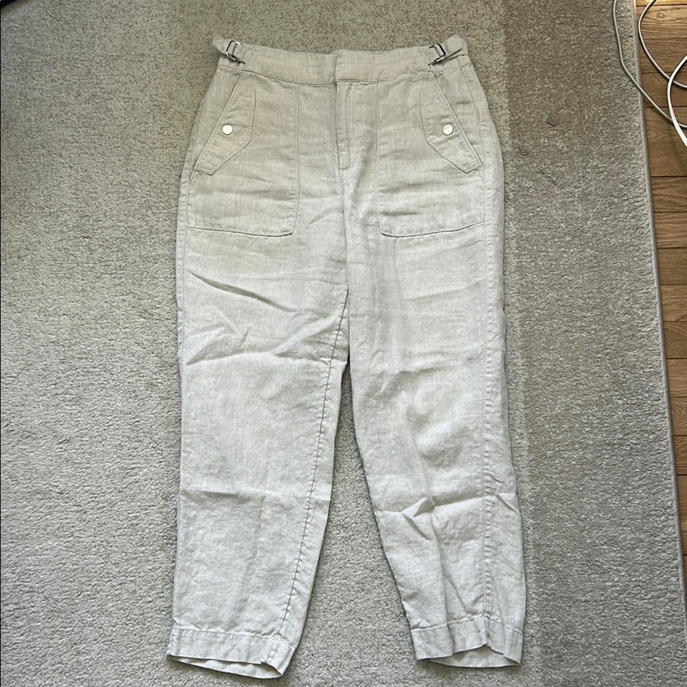 Athleta Voyager Linen Pant, size 8, EUC.